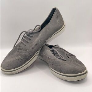 Vans Gray Oxfords Suede Shoes